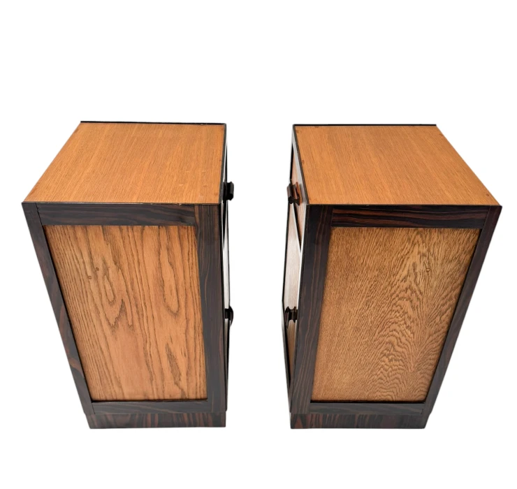 Two Art Deco Modernist Nightstands or Bedside Tables, 1920s 2